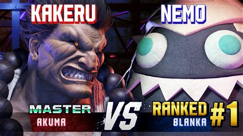 SF6 KAKERU Akuma Vs NEMO 1 Ranked Blanka High Level Gameplay YouTube