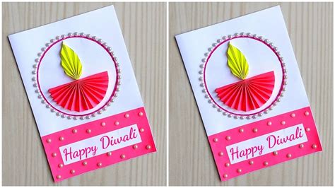 Easy And Beautiful Diwali Card Making Handmade Diwali Greeting Card