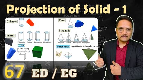 1 Projection Of Solid Basics Drawing Process And Solved Example