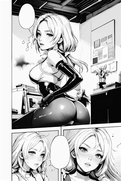 Manga NSFW Coloring Pages Nude Anime Art Waifu Grayscale Coloring Book Gift For Adults