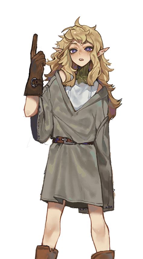 Nova Fleki Dungeon Meshi Absurdres Highres Girl Bags Under Eyes Belt Blonde Hair