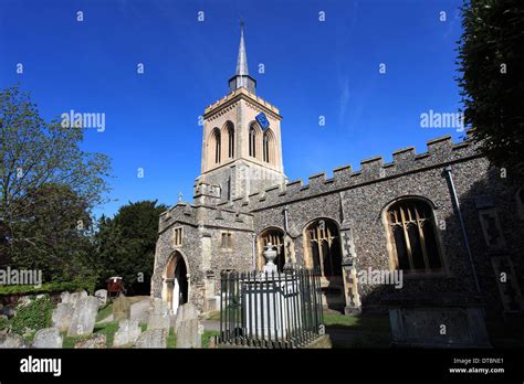 St Marys Parish Church Baldock Town Hertfordshire County England Uk