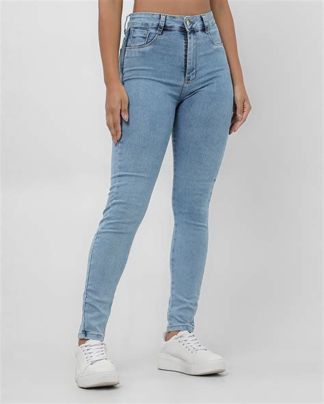 Riachuelo Cal A Jeans Feminina Skinny Super Lipo Cintura Alta Denim