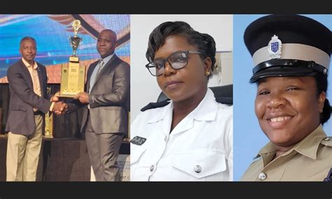 Saint Lucia Police Officers Cop Regional Awards St Lucia Times