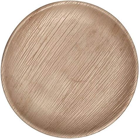 Amazon CaterEco Round Palm Leaf Plates Set Pack Of 50 Salad