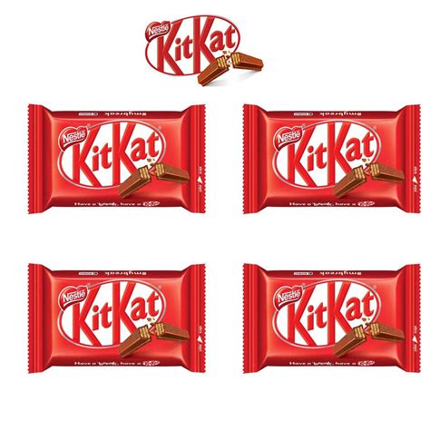 Kit 4 Chocolate Kit Kat Ao Leite 41 5g Nestlé Shopee Brasil