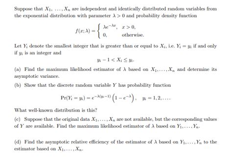 Solved Suppose That X1 Xn Are Independent And Chegg