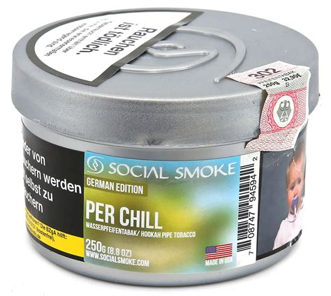 Social Smoke Pear Chill Shisha Tabak 250g ELWANO