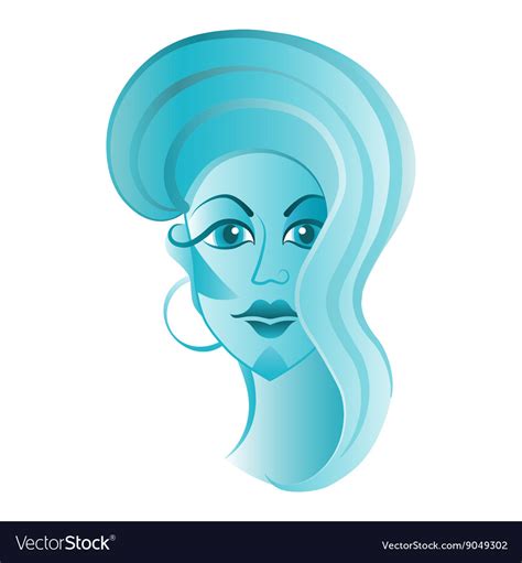 Beauty Salon Beautiful Face A Young Girl Vector Image