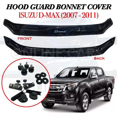 OC ABS Bonnet Hood Guard Deflector Cover For Isuzu D Max 2007 2008 2009