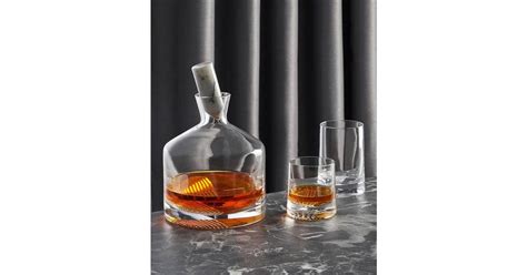 Nude Glass Alba Decanter Set Clear Whiskey Carafe Price