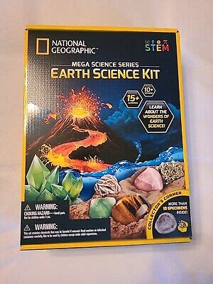 National Geographic Mega Science Series Earth Science Kit New In Box