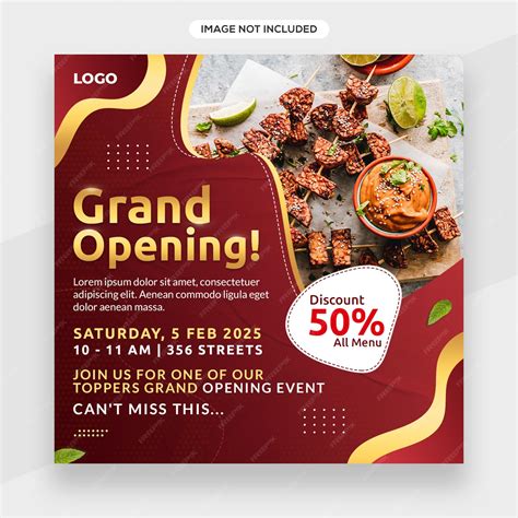 Restaurant Grand Opening Banner