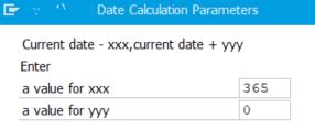 Create Sap Dynamic Variant Using Date Calculation