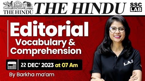 The Hindu Editorial Analysis 22 Dec 2023 Vocab And Comprehension