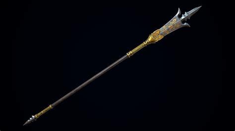 Chinese Trident Spear Cgtrader