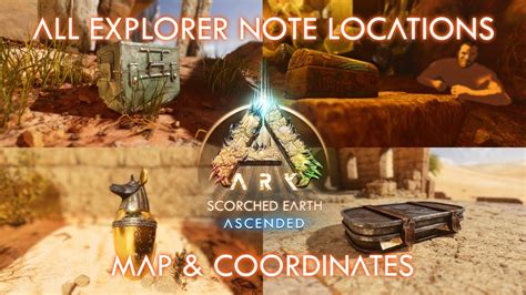 All Scorched Earth Explorer Note Locations In Ark Survival Ascended