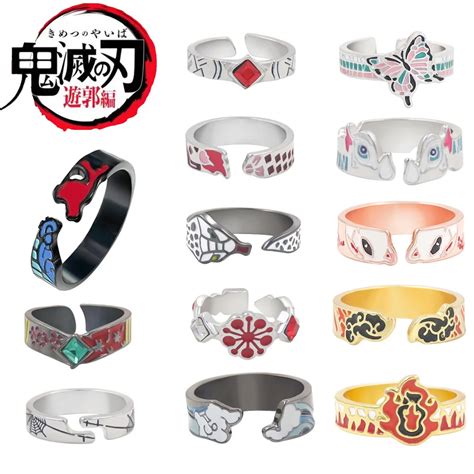 Demon Slayer Anime Ring Kimetu No Yaiba Tanjirou Nezuko Agatsuma