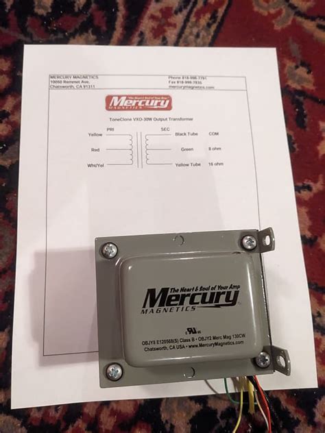 Mercury Magnetics Vox AC 30 ToneClone VXO 30W Output Reverb