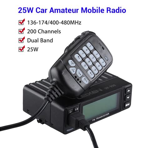 Vv S W Chvhf Uhf Dual Band Car Amateur Mobile Radio Vehicle