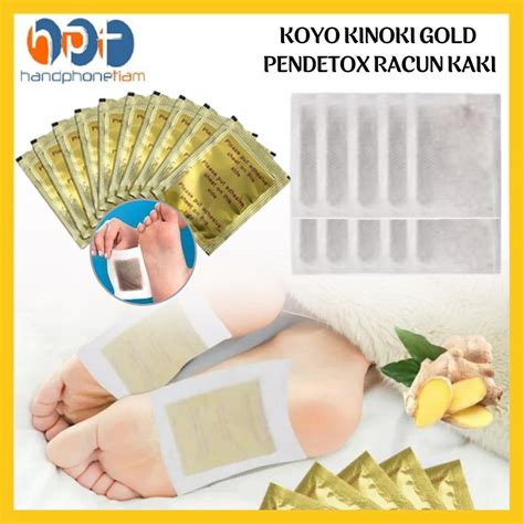 Jual Kinoki Gold Foot Detox Koyo Jahe Ginger Cleansing Detox Foot Pads