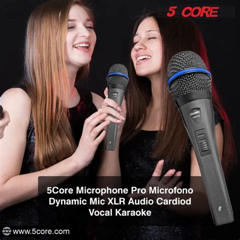 Dropship 5 Core Microphone Wired Dynamic Vocal Karaoke Handheld Mic