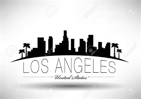 La Skyline Vector At Getdrawings Free Download