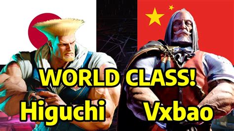 STREET FIGHTER 6 Higuchi ひぐち GUILE ガイル VS Vxbao JP 4K MASTER