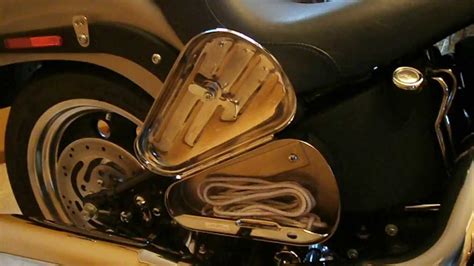 Harley Soft Tail Toolbox Right Side Chrome YouTube