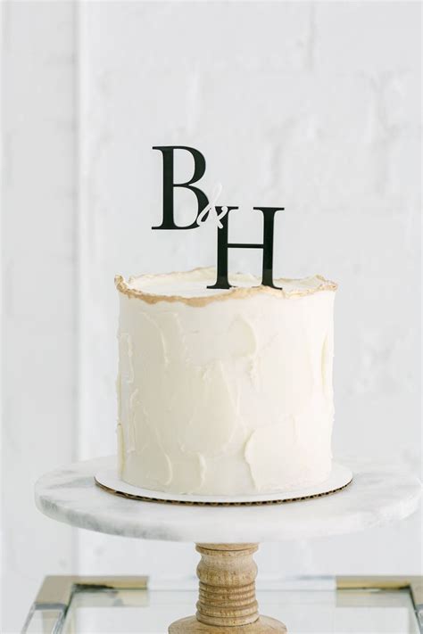 Acrylic Wedding Cake Topper Personalized Wedding Cake Topper Script