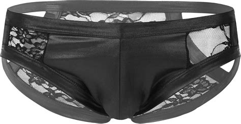 IEFIEL Homme Slip Boxer Trou à l avant String Sexy sous vêtements M