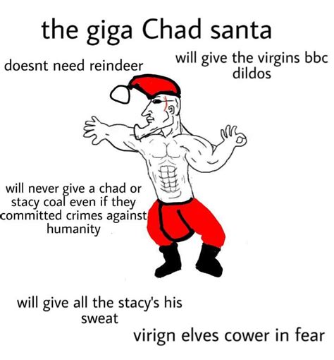 My first attempt, the giga chad Santa : virginvschad