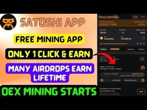 Satoshi Mining Earn Per Month For Free New Mining App