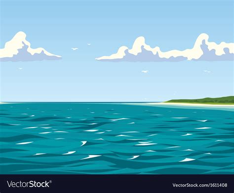 Calm View Of The Seaside Royalty Free Vector Image