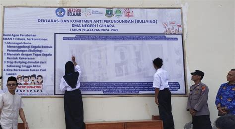 CEGAH PERUNDUNGAN BULLYING SMAN 1 CIHARA GELAR DEKLARASI DAN