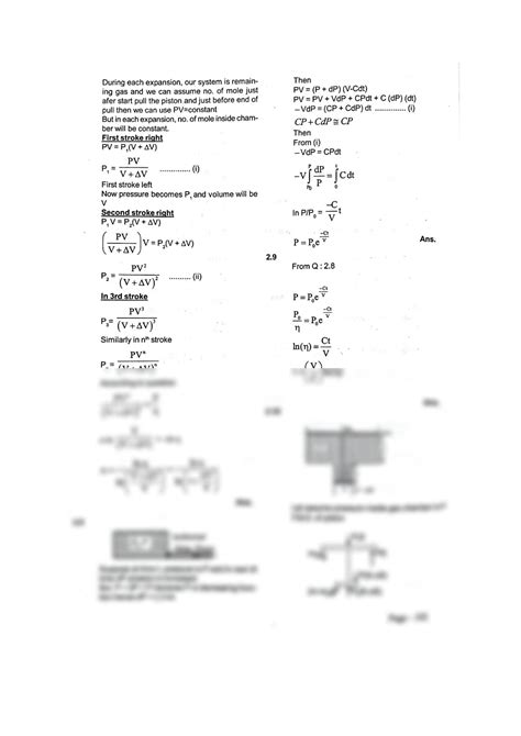 SOLUTION Thermodynamics And Molecular Physics Exercices Studypool