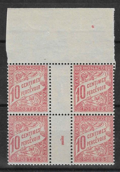 Monaco 1911 Rare Vintage Pair Mint Yvert Taxe N3 Catawiki