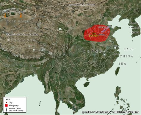 Map of China c.2000 BC