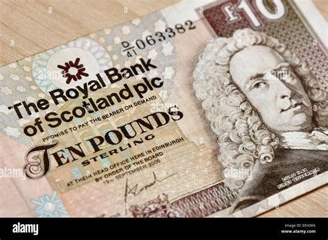 Lord Ilay On The Royal Bank Of Scotland Ten Pounds Note Stock Photo Alamy