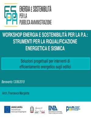 Compilabile Online WORKSHOP ENERGIA E SOSTENIBILIT PER LA PA ENEA Fax