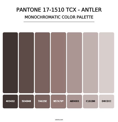 PANTONE 17 1510 TCX Antler Color Palettes Colorxs