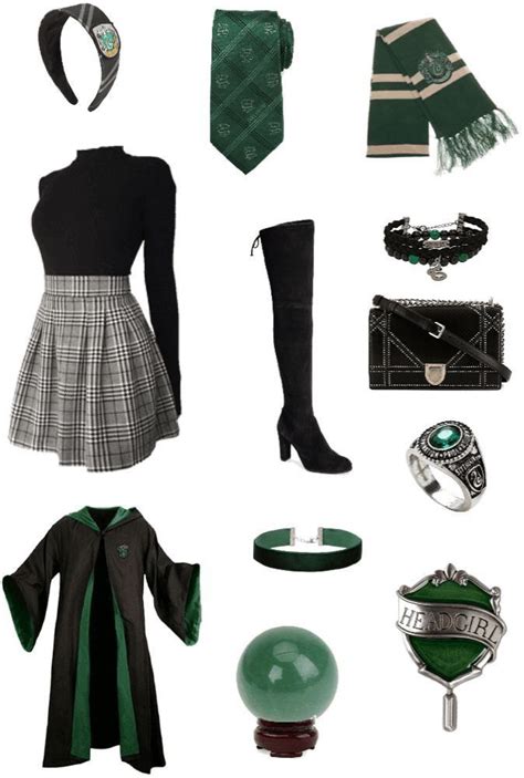 Uniforme Sonserina Slytherin Fashion Slytherin Outfit Harry Potter Outfits