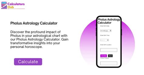 Pholus Astrology Calculator Online CalculatorsHub