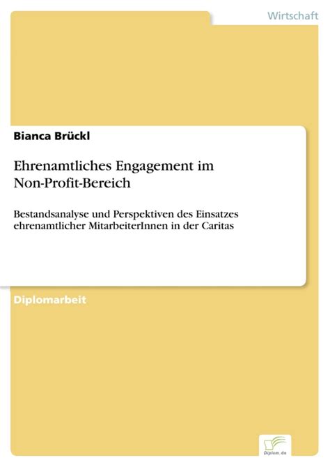 Ehrenamtliches Engagement Im Non Profit Bereich Diplom De