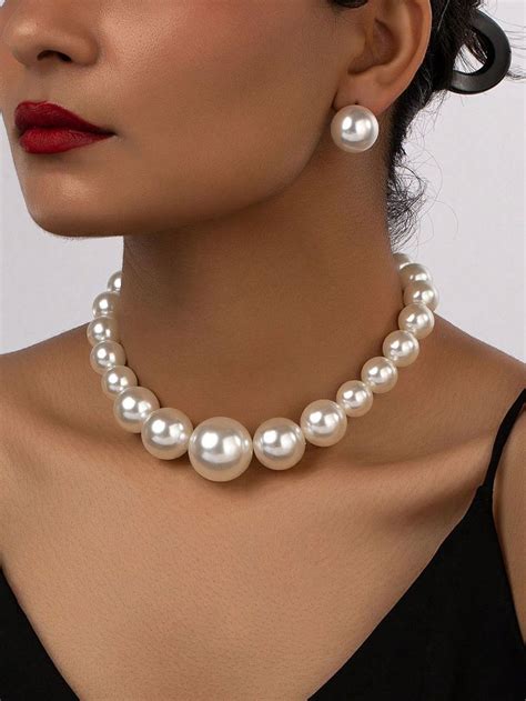 Pin By Serpil Serdar On Nci Pearl Jewelry Sets Faux Pearl Earrings