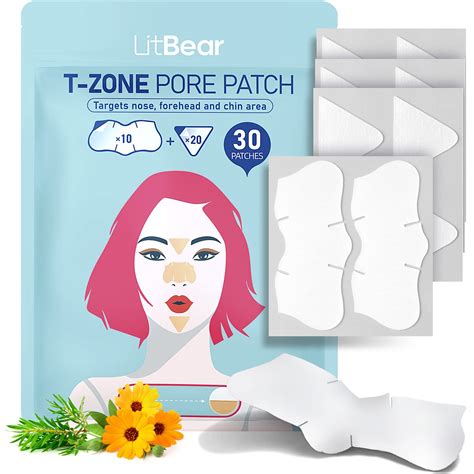 Litbear Xl T Zone Patch 30 Patches Hydrocolloid For Nose Forehead