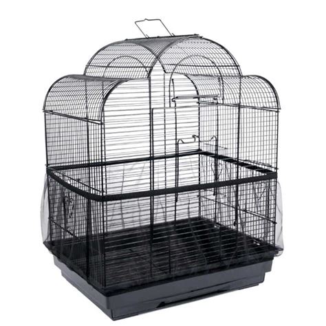 Small Black Nylon Bird Cage Cover Mesh Net Pet Bird Cage Cover Seed