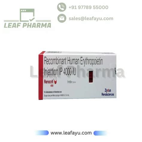 Renocrit Recombinant Human Erythropoietin Injection Ip Iu At