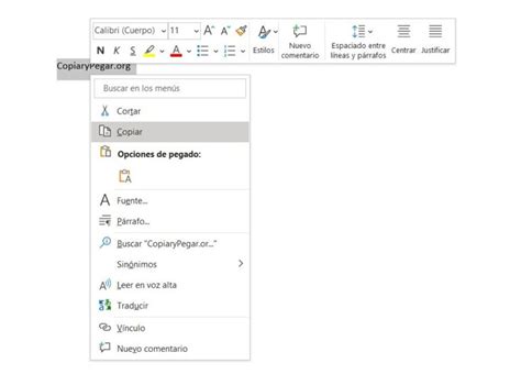 C Mo Copiar Y Pegar En Word Copiar Y Pegar