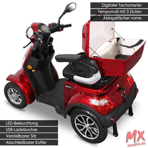 Mx Handel Rolektro E Quad V Blei Gel Rot